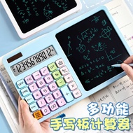 Calculator with LCD Writing Board College Middle School Primary School Students Handwriting Board Ca
