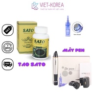 Dr Pen + Sato Spirulina Powder Combo Effective Algae Culture Dr.Pen Non-Metal Machine