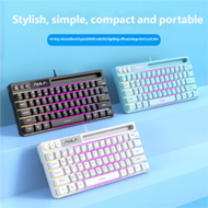 AULA F3061 Mechanical Touch Feel Keyboard 64Keys RGB Backlight Wired Mini Keyboard For Laptop PC Por