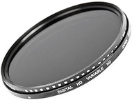 PRO - 95mm ND Filter - 8 Stops of Light ND Adjustable Neutral Density Variable Fader Filter Lens 95m