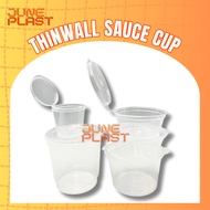 THINWALL SAUCE CUP PUDDING CUP WITH CONNECTED LID