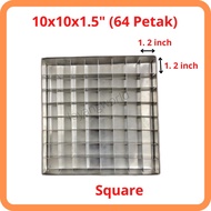 Loyang Brownies with Cutter 5 inch (16petak ) 6 inch (25 petak) 8 inch (36 petak) Loyang Brownie 10 