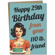 Katie Doodle - Funny Birthday Cards for Women, Friend (Handmade in USA) - Great for 30th, 40th, 50th