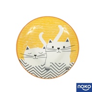 NOKO Cute Yellow Cat Ceramic Plate/ Deep Plate/ Sauce Plate / Rice Bowl/ Dish Bowl