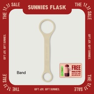 Sunnies Flask Bubble Cap Band (Silicon Strap Handle Accessory for Water Bottle Cap)