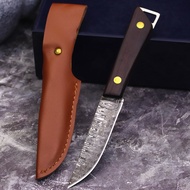 WPKOPYA USA 420C steel (Damascus pattern) Outdoor knife + sheath camping knife hunting knife EDC kni