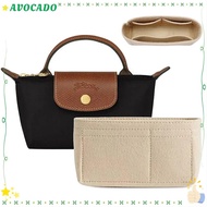 AVOCAYY 1Pcs Linner Bag, Storage Bags Multi-Pocket Insert Bag,  Travel Portable Felt Bag Organizer for Longchamp Mini Bag