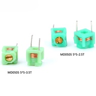 20PCS/Lot Adjustable inductor coil MD0505 *5-2.5T 5*5-3.5T molded inductor hollow coil inductor Indu