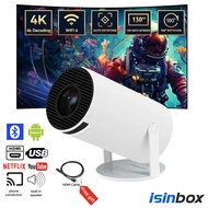 isinbox HY300 Projector 4K Android 11 Smart Projecter Wifi Bluetooth Portable Projector Home Theater