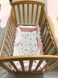 ［清屋減價］Baby Star木床連床圍床褥床單