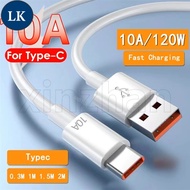 LK 2M 10A 120W Type C Fast Charging Cable USB C Super-Fast Charger Cord Compatible With Type C Fast 