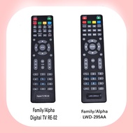 รีโมททีวี LCD/LED ยี่ห้อ Alpha, Family   รุ่น RE01, RE02  ,  LWD-295AA