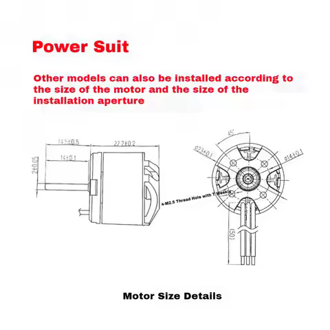 External Rotor Motor Electronic Speed Controller Set AM32-45A ESC for MN82 MN99S MN168 MN78 Remote C