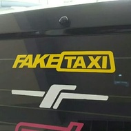 Fake Taxi sticker Car Window Rear Cutting sticker Fake taxi Keren