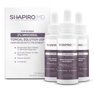 Minoxidil 2% Topical Solution for Women's Hair Growth, Serum Promotes Hair Regrowth by Reactivating 