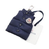 【二手】 MONCLER Charm 背心附鑰匙圈 6F00002M7726772 黑色尼龍皮革背心鑰匙圈 男女通用 全新