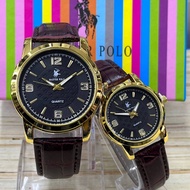 Original Master-Polo Watch Couple set Men & Women Leather Watch Jam Tangan Pasangan High Quality Wat