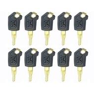 10PCS Keys Compatible with CAT Caterpillar Heavy Equipment Ignition Key 5P8500