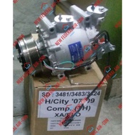 (ORIGINAL) SANDEN HONDA CITY 2008 TMO, JAZZ, FREED, INSIGHT TRSE07 5PK COMPRESSOR (3431/3444/3483/34