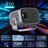 High Quality 4000 Lumens Android Portable Projector Remote Focus Portable Multi Angle 4K Smart Proje