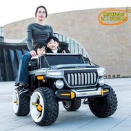 【優選】兒童電動車四輪驅動越野車可遙控可坐雙人可坐大人寶寶玩具汽車