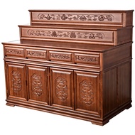 H-Y/ Rosewood Solid Wood Three-Layer Buddha Shrine Altar Home New Chinese Modern Altar Incense Burner Table Middle Hall