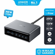 Anker Prime Charger 200W 6 Port GaN Charging Station USB C PD Fast Charging desktop Charger - A2683