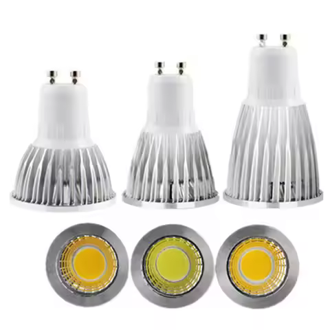 New High Power Lampada Led MR16 GU5.3 GU10 COB 6W 9W 12W Dimmable Led Cob Spotlight Cool White MR 16