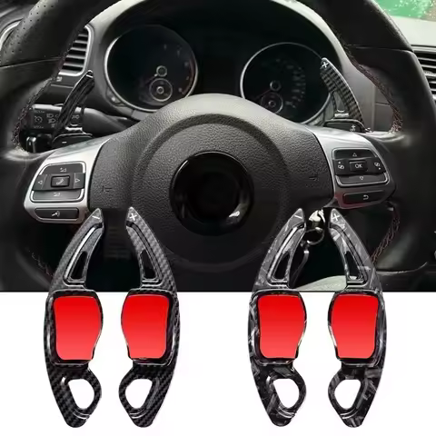 Paddle shifter for VW Golf 5 MK5 GOLF 6 MK6 gti Steering Wheel Paddle Shift Carbon Sticker Accessori