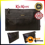 KICKERS ORIGINAL COW LEATHER CLUTCH BAG BEG LELAKI KULIT ORIGINAL LEMBU ASLI BRANDED