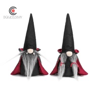 2PCS Halloween Gnome Plush Faceless Doll Handmade Swedish Gnome Decoration Tomte Doll Halloween Deco