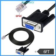KOK RS232DB9 Female to RJ11 6P4C Consoles Cable for IT Infrastructure for AP7800