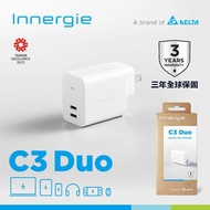 【Innergie】 Innergie C3 Duo 30瓦 USB-C 雙孔萬用充電器 (轉換版)