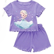 Cute and adorable Korean style frozen girls' outfit kids girl clothing set girl kids outfit