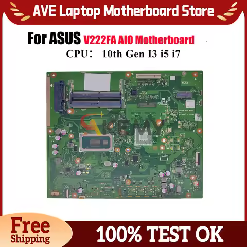 V222FA Motherboard For ASUS Vivo AiO V222F V222FB V222FA Mainboard With 10th Gen I3 i5 i7 tests OK f