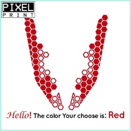 Honda Click 125i 150i v1 v2  Honeycomb Front Waterproof Motorcycles Decals Vinyl Sticker.