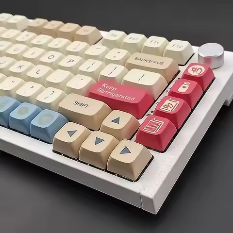139 Keys Yellow Soy Milk Theme Keycaps PBT Dye Sublimation XDA Keycap for Cherry MX Switch Custom IS