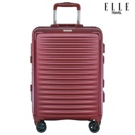 ELLE Travel Ripple Collection กระเป๋าเดินทางขนาด Cabin ถือขึ้นเครื่อง 100%โพลีคาร์บอเนต(PC) อะลูมิเนียมเฟรมล๊อคความปลอดภัยสูง พร้อมถุงผ้าคลุมกระเป๋า