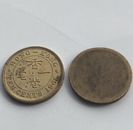 罕有英女皇香港1965年錯體一毫，有輪邊，