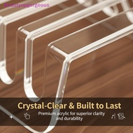 Beautyupgorgeous Clear Acrylic CD Display Shelf Multifunctional 6 Grid 8 Grid Organizer for Living R
