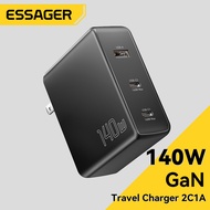 Essager 140W GAN Type C Charger 2C1A Fast Charging Usb C Charger For Laptops Mobile Phones