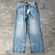 HM Mens Loose Straight Jeans Non Stretchable Denim Seluar Jeans Lelaki