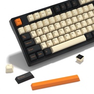 Carbon PBT Double Shot Keycap Set,176 Keys Retro Orange Custom Key Cap Keycaps 60 Percent Cherry Pro
