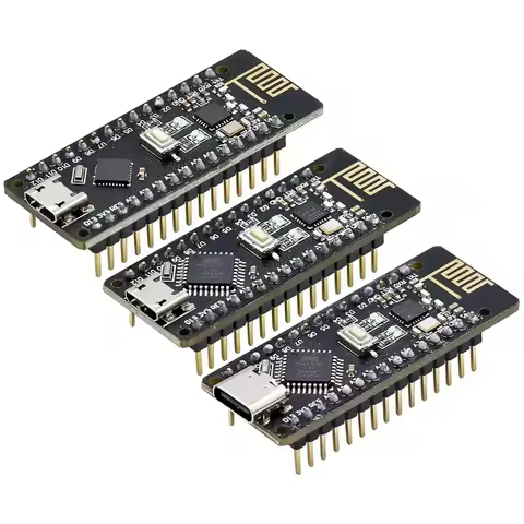 RF-Nano for Arduino Nano V3.0, Micro USB Nano Board ATmega328P QFN32 5V 16M CH340, Integrate NRF24L0