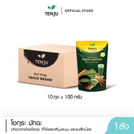 ( 10 ซอง/ลัง ) Tenju (Ogura) โอกุระมัทฉะพรีเมี่ยม 100 กรัม ผงชาเขียวมัทฉะ Matcha Powder(ตรา เทนจู)