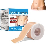 Silicone Scar Plaster, Silicone Scar Tape (4 cm x 150 cm), Silicone Scar Plaster, Reusable, for Caes