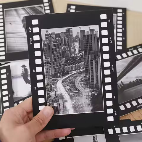 5PCS Photo Wall Frame Retro Movie Film Frame Square 6 in/7 in Photography Frame Handmade Collage Fra