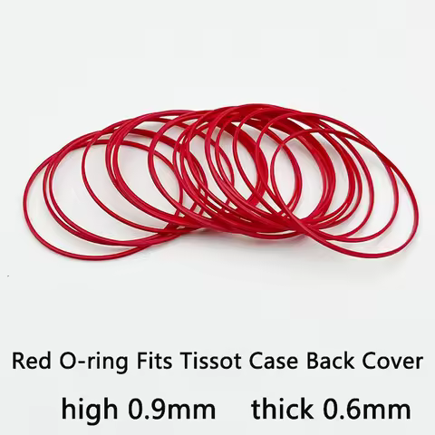 2/4PCS Red Gasket O-Ring 25-40MM Plastic Gasket Suitable For Tissot Watch Case Bottom Cover T035 Cou