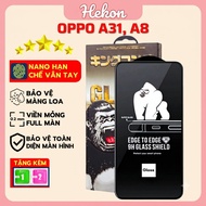 Tempered Oppo A31, A8 hekon full screen tempered glass | Screen protector for OPPO phones