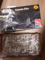 Vintage model kit, Star Wars, Speeder Bike and rider